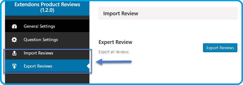 Importieren und Exportieren von Produktbewertungen